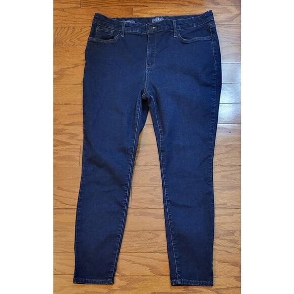 NYDJ Women Size 14 High Rise Skinny Ankle Denim Jeans High Rise - Picture 1 of 16